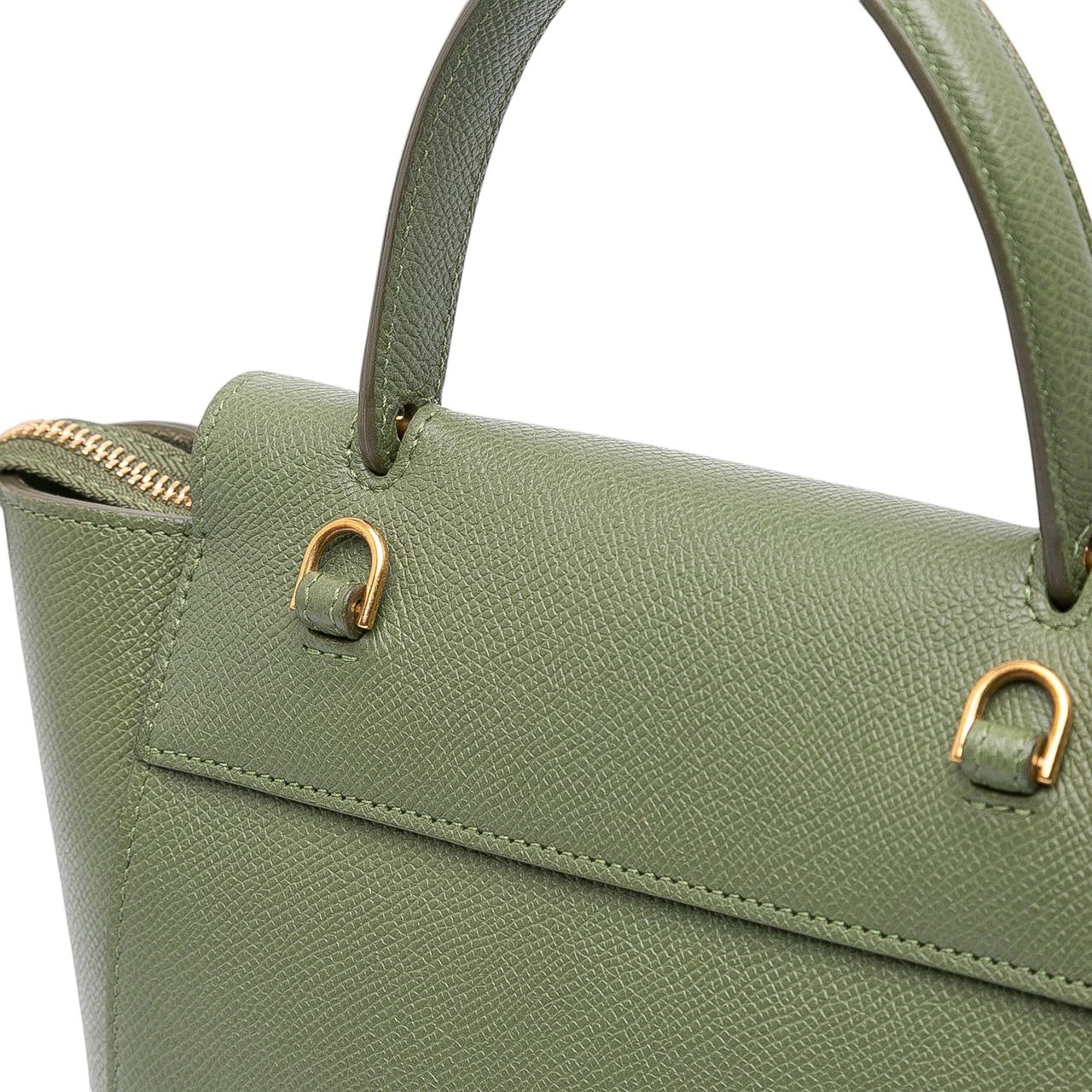 Celine Nano Grained Calfskin Belt Bag Groen