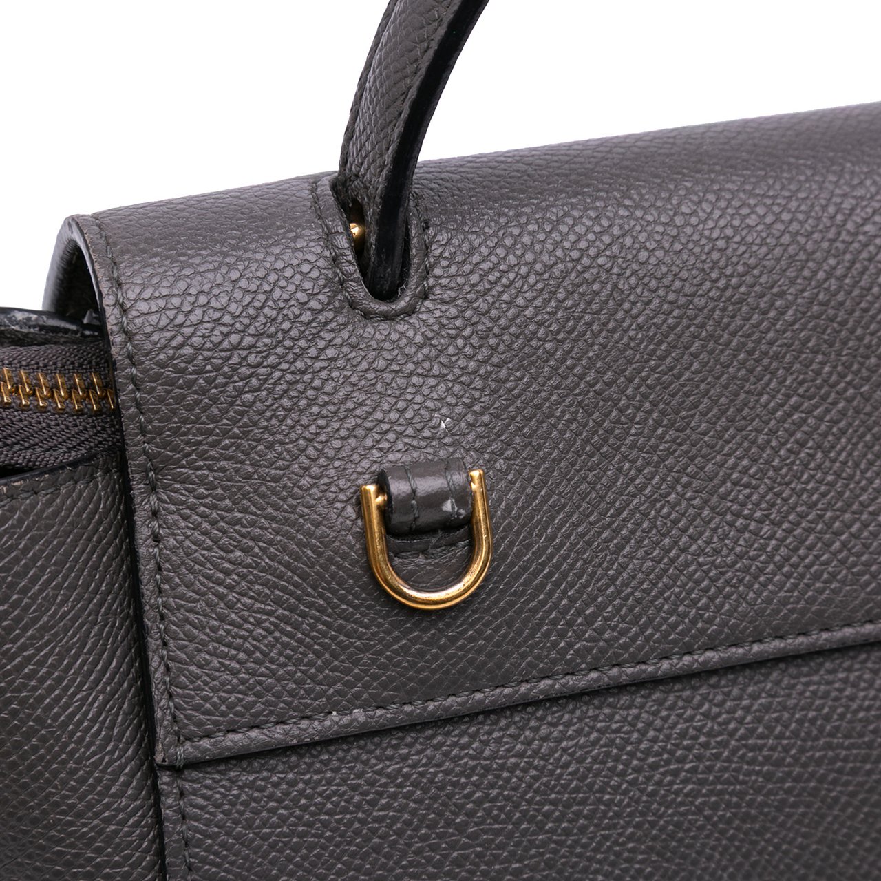 Celine Nano Grained Calfskin Belt Bag Bruin