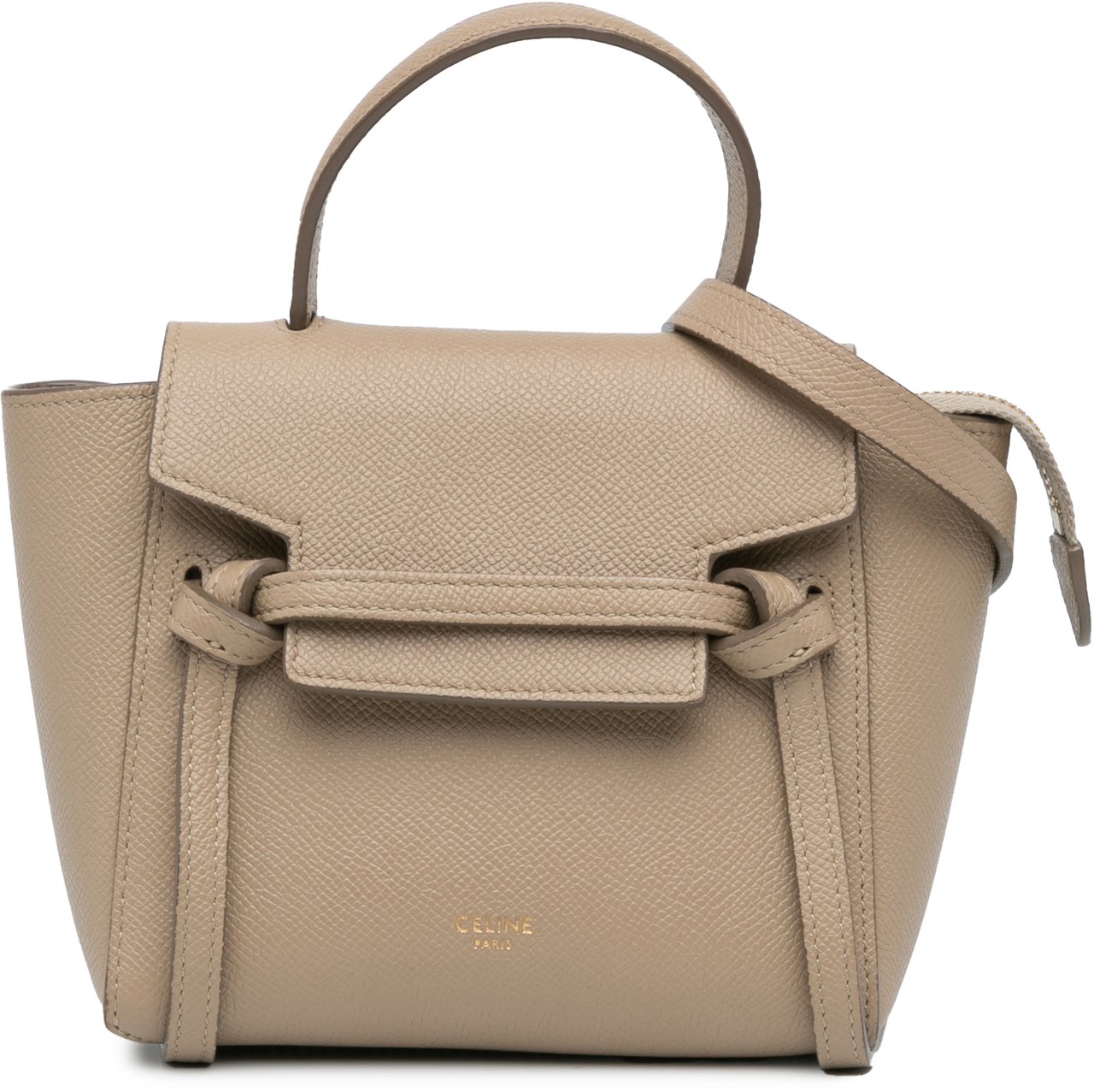 Celine Pico Grained Calfskin Belt Bag Bruin