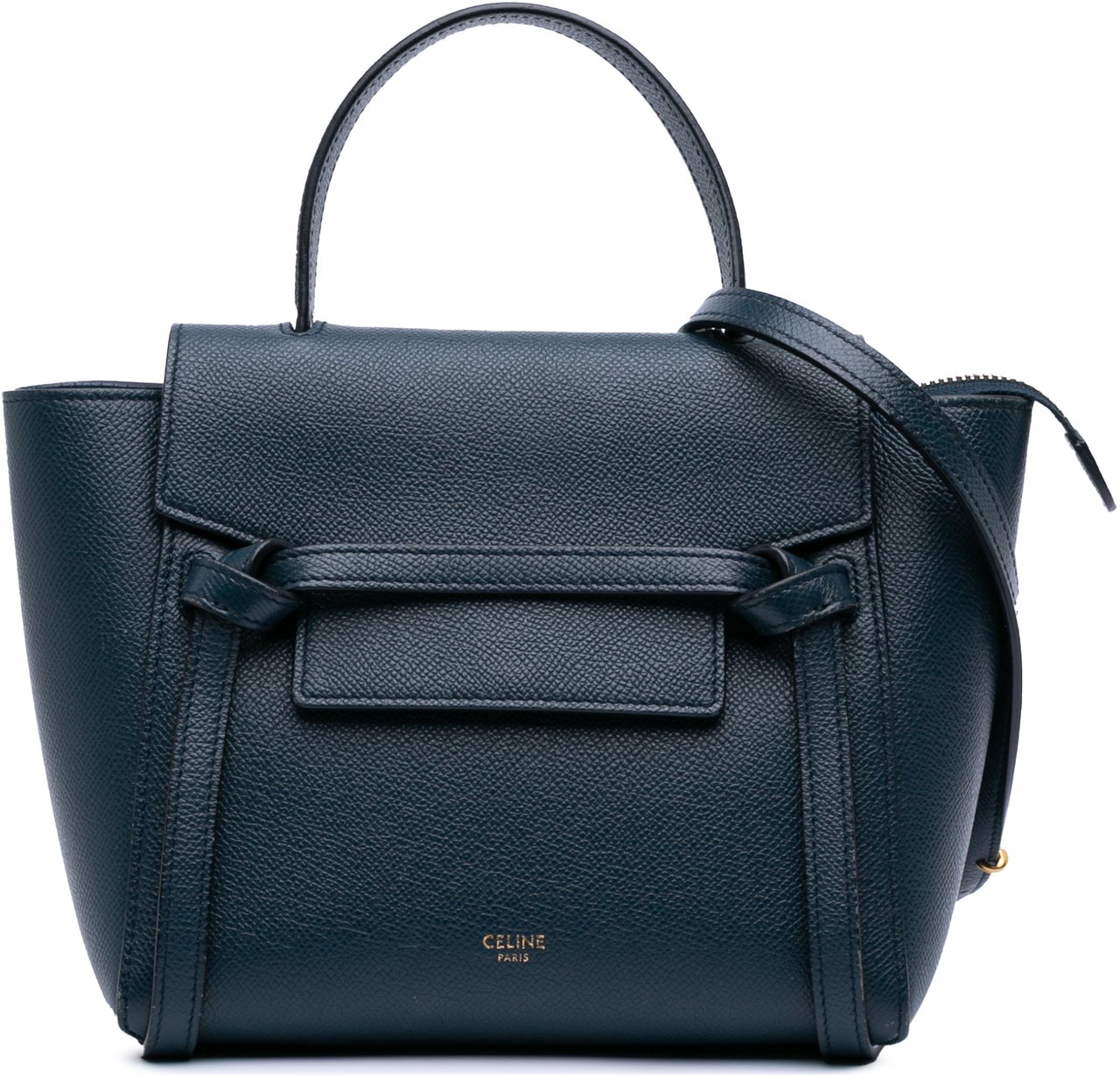 Celine Pico Grained Calfskin Belt Bag Blauw