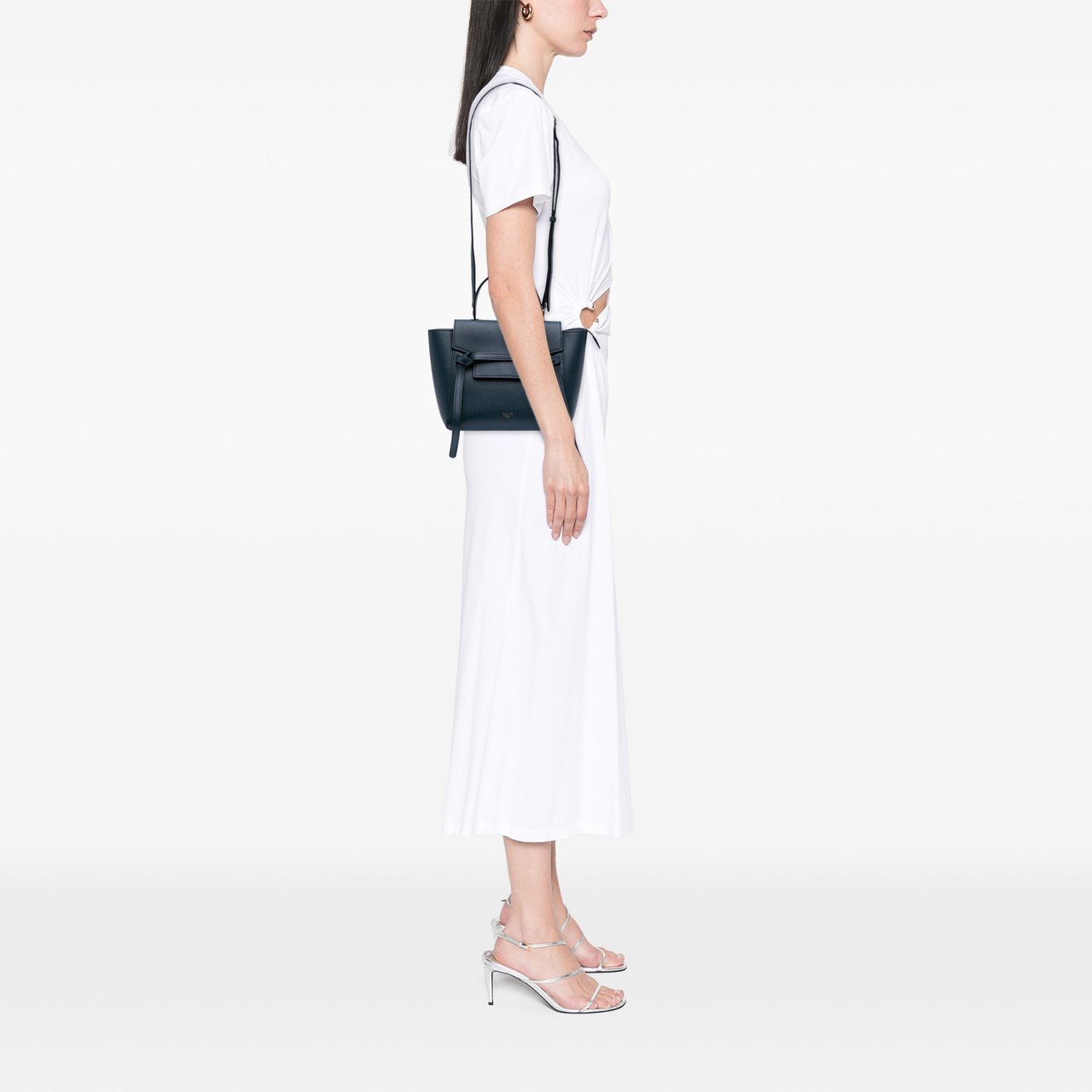 Celine Pico Grained Calfskin Belt Bag Blauw