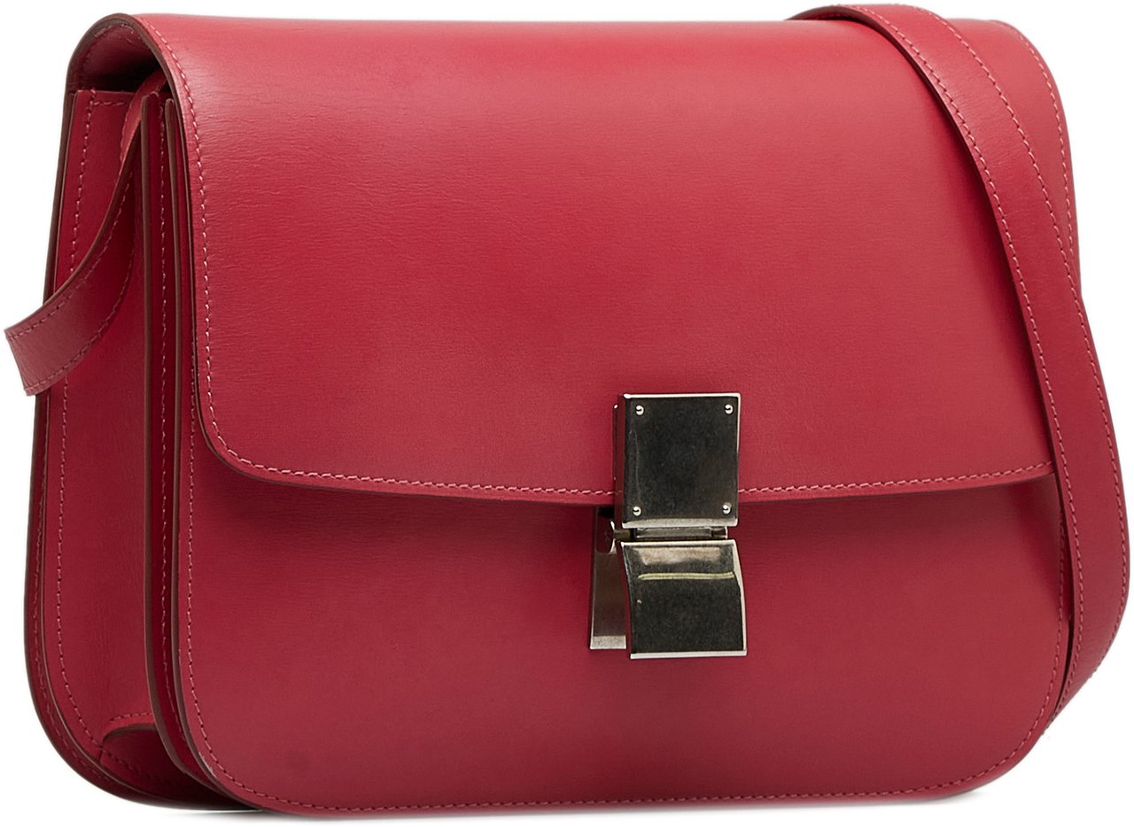 Celine Medium Calfskin Classic Box Roze