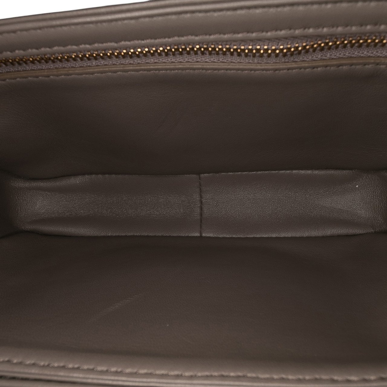 Celine Teen Shiny Calfskin Triomphe Crossbody Bruin