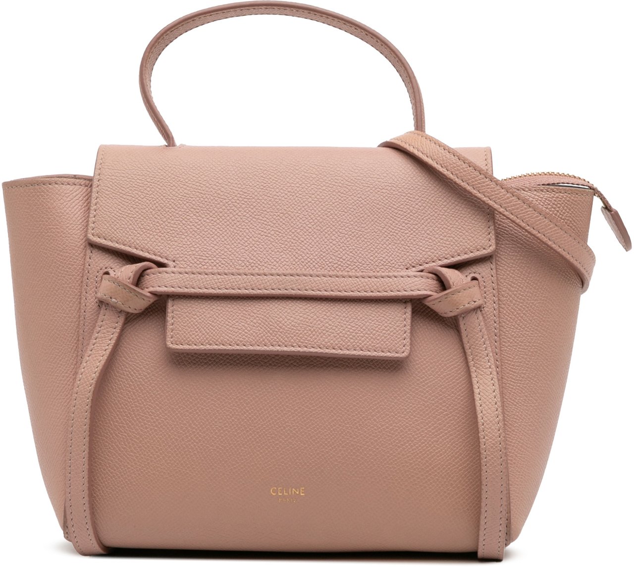 Celine Nano Grained Calfskin Belt Bag Roze