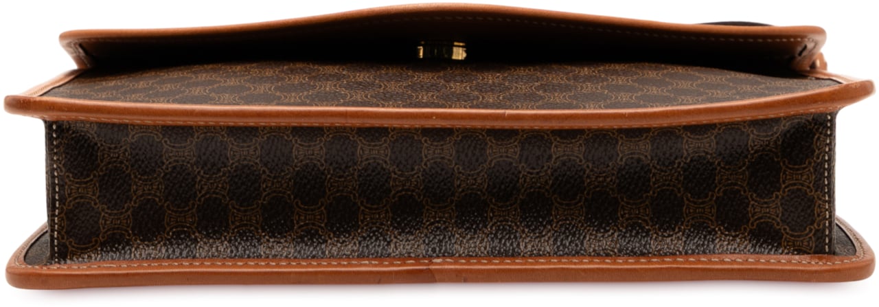 Celine Macadam Coated Canvas Crossbody Bruin