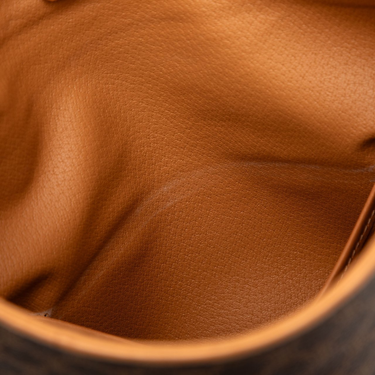 Celine Macadam Coated Canvas Clutch Bruin