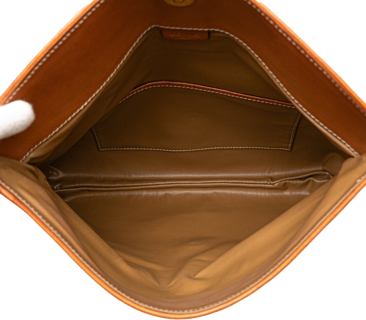 Celine Macadam Coated Canvas Clutch Bruin