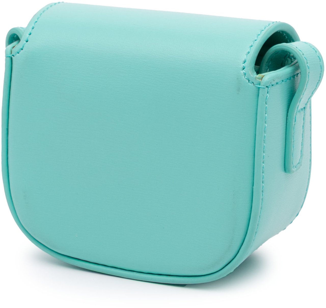 Celine Leather Triomphe AirPods Case with Strap Blauw