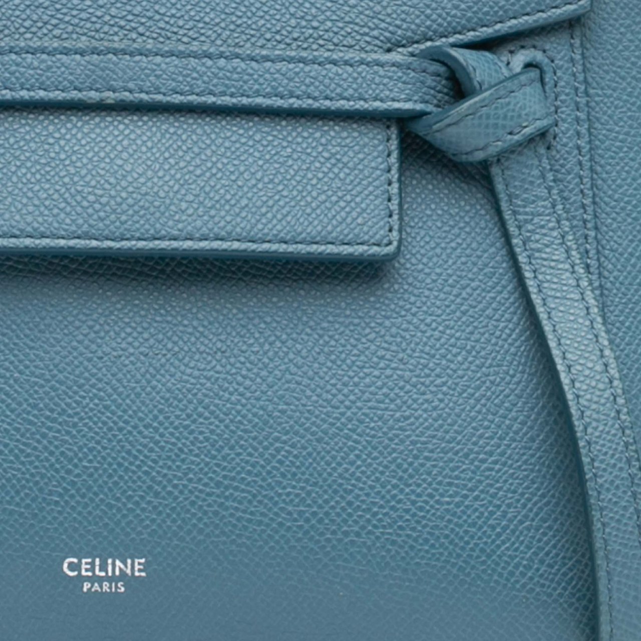 Celine Nano Grained Calfskin Belt Bag Blauw