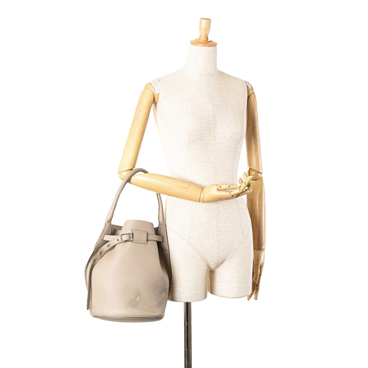 Celine Leather Big Bag Bucket Bruin