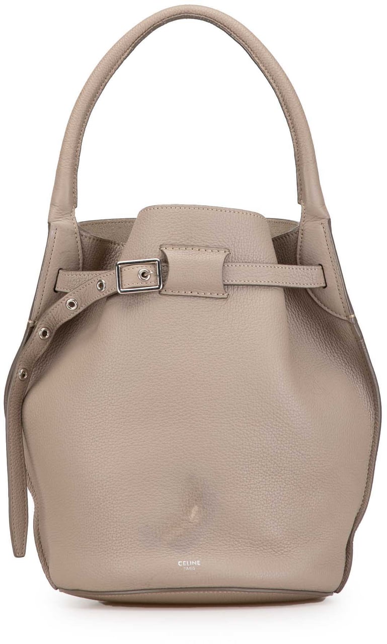 Celine Leather Big Bag Bucket Bruin
