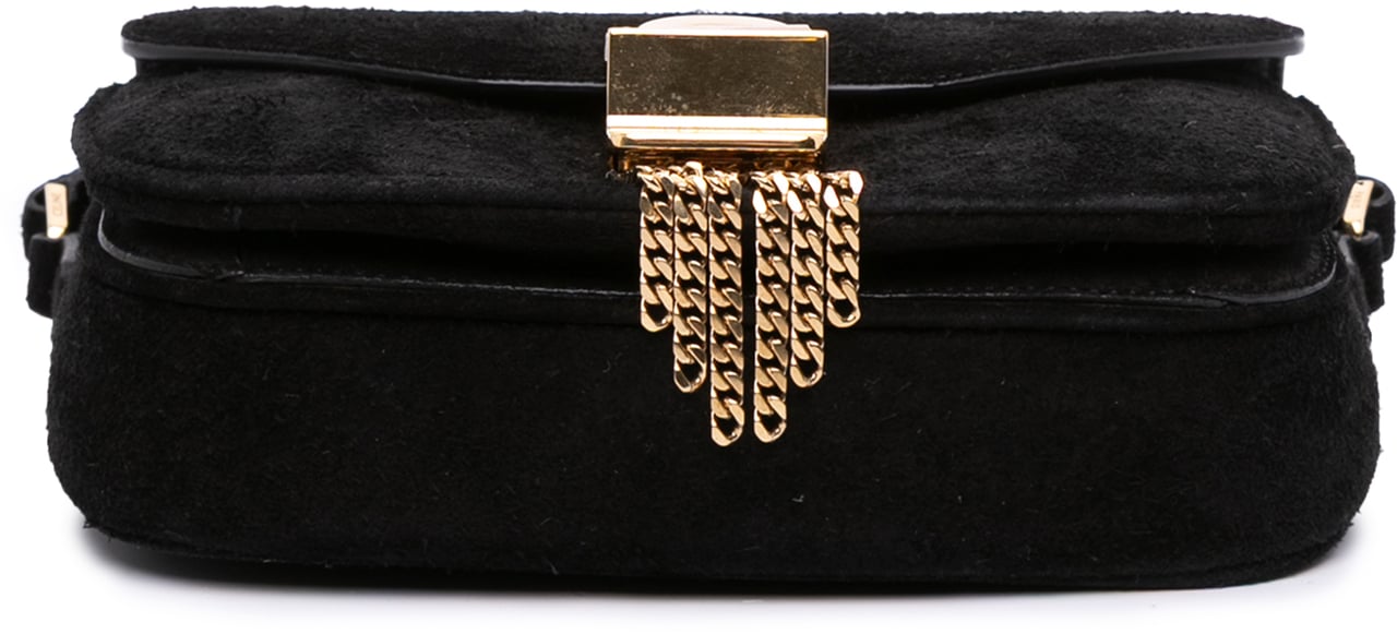 Celine Small Suede Pampille C Bag Zwart