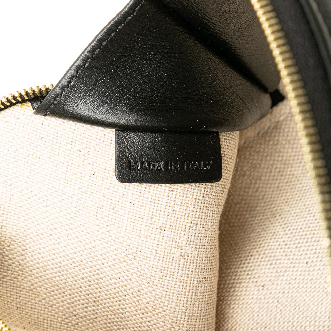 Celine Triomphe Emroidered Canvas Clutch On Chain Bruin