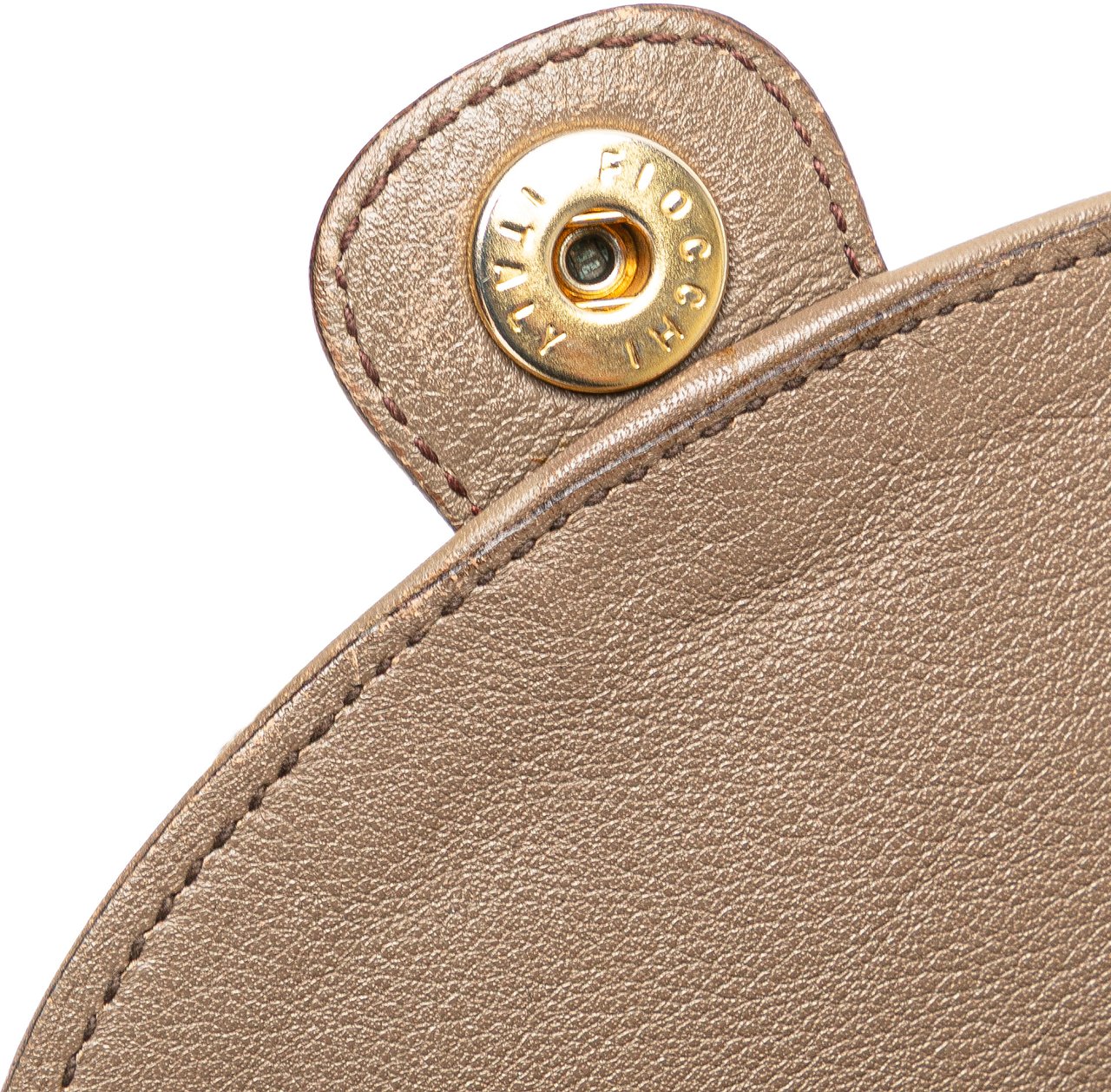 Celine Macadam Leather Crossbody Bruin