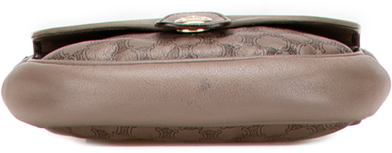 Celine Macadam Leather Crossbody Bruin