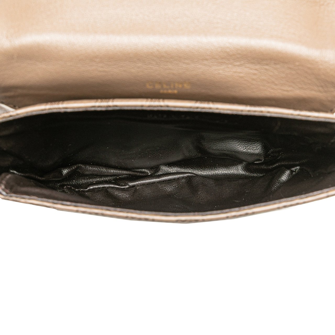 Celine Macadam Leather Crossbody Bruin