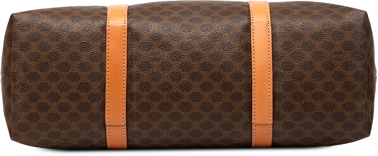 Celine Macadam Coated Canvas Tote Bruin