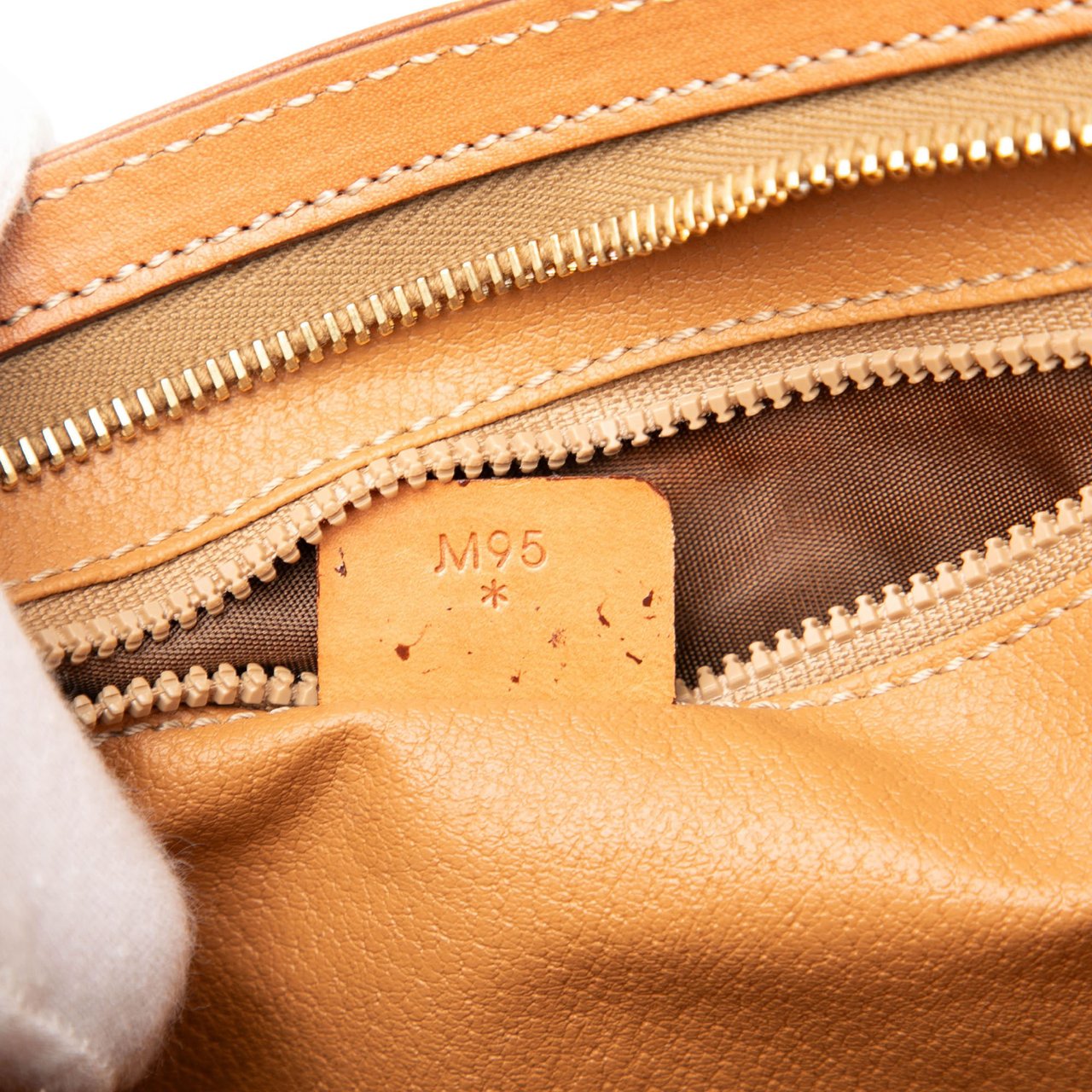 Celine Macadam Coated Canvas Clutch Bruin