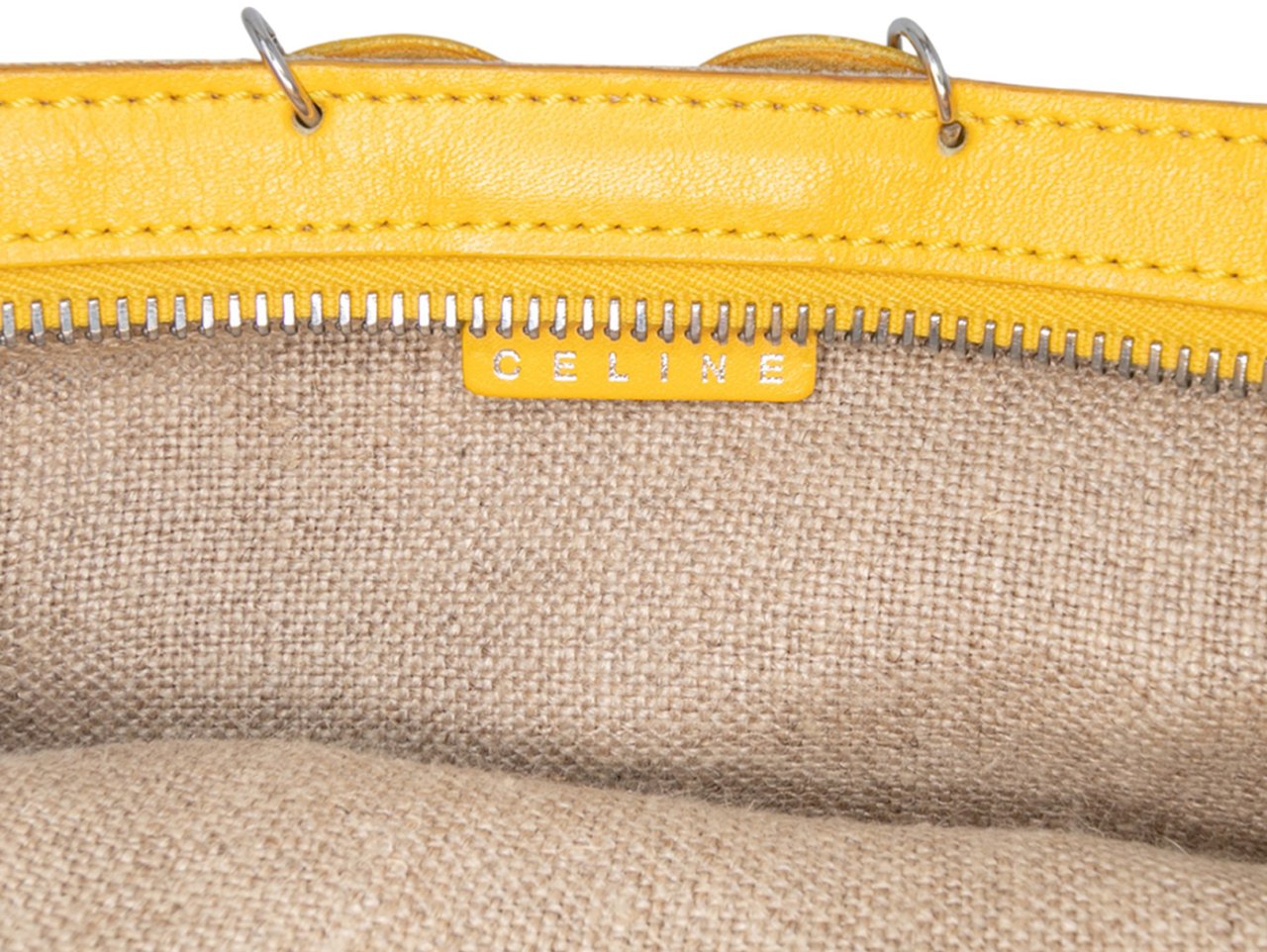 Celine Canvas and Leather Cutout Flower Crossbody Bruin