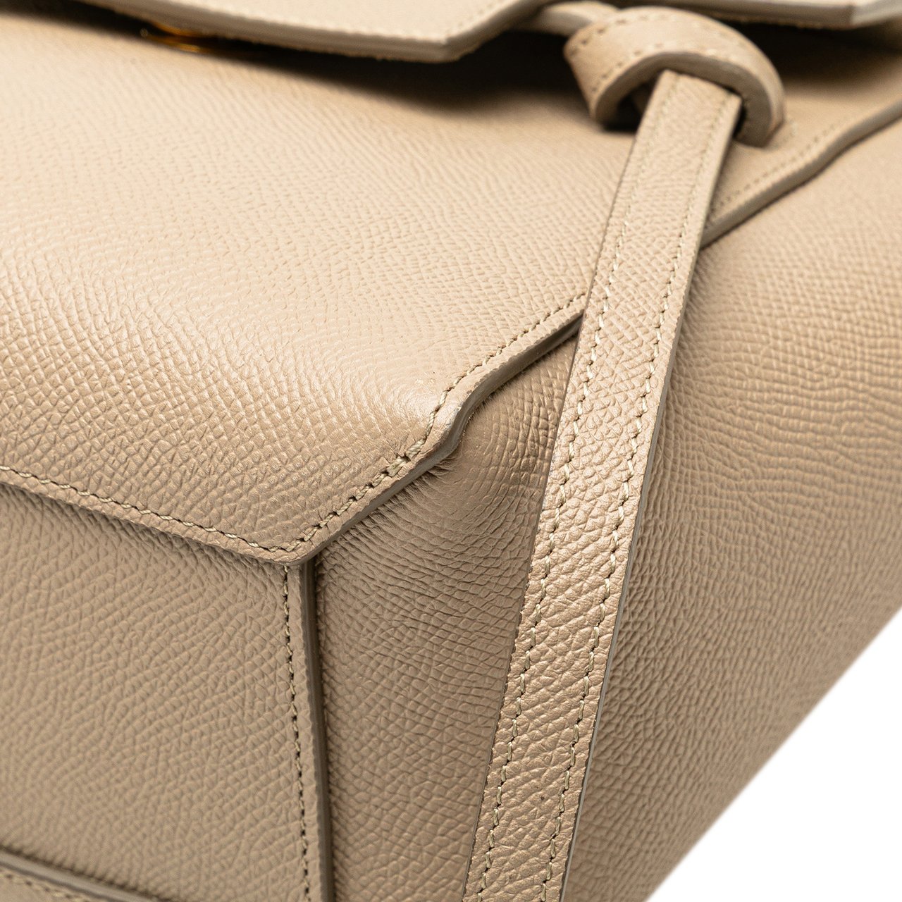 Celine Nano Grained Calfskin Belt Bag Bruin
