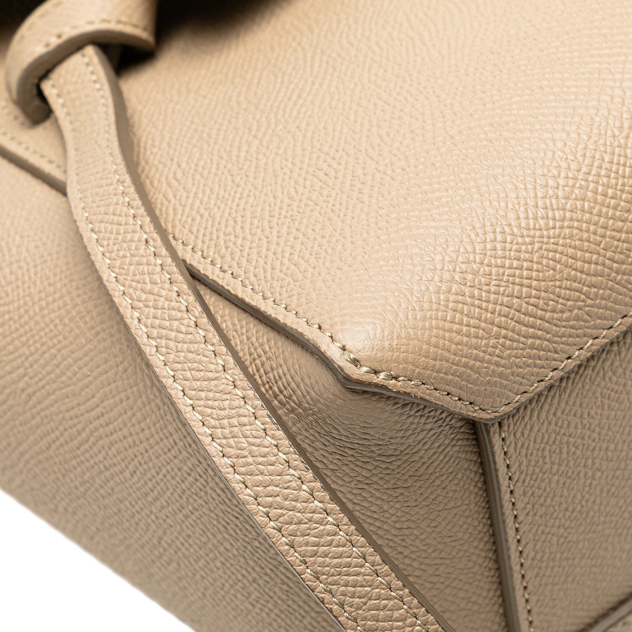 Celine Nano Grained Calfskin Belt Bag Bruin
