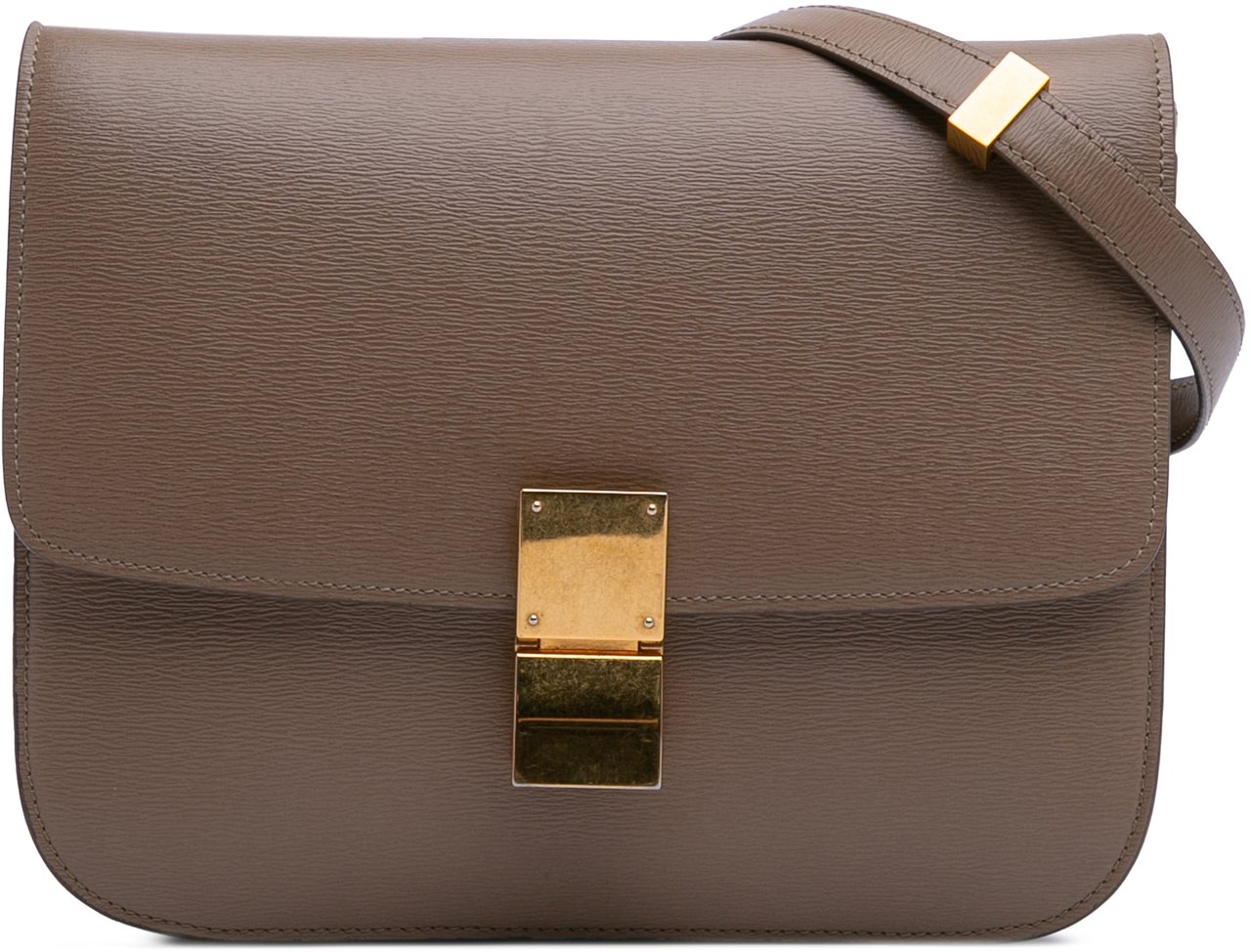Celine Medium Calfskin Classic Box Bruin