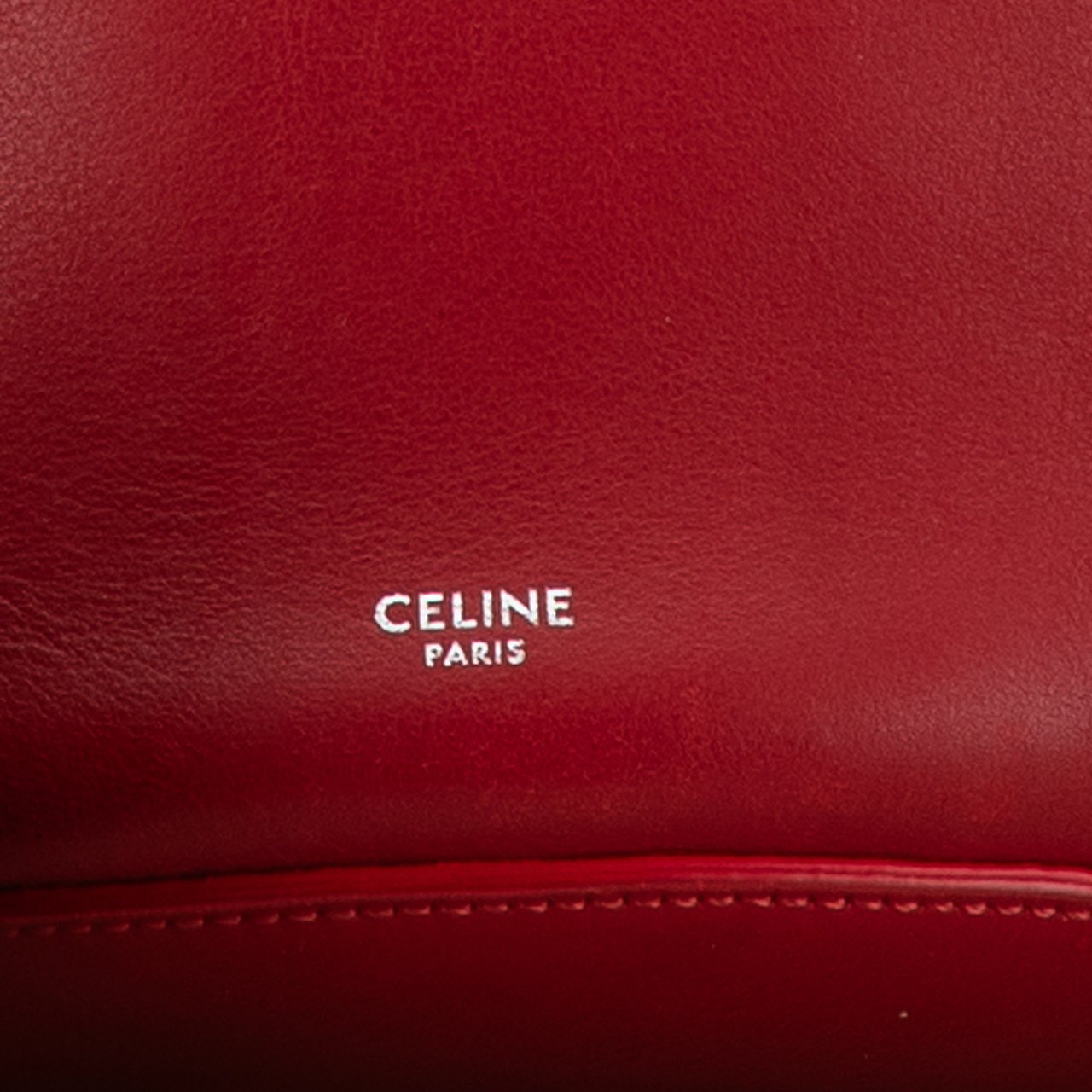 Celine Leather Big Bag Bucket Crossbody Rood