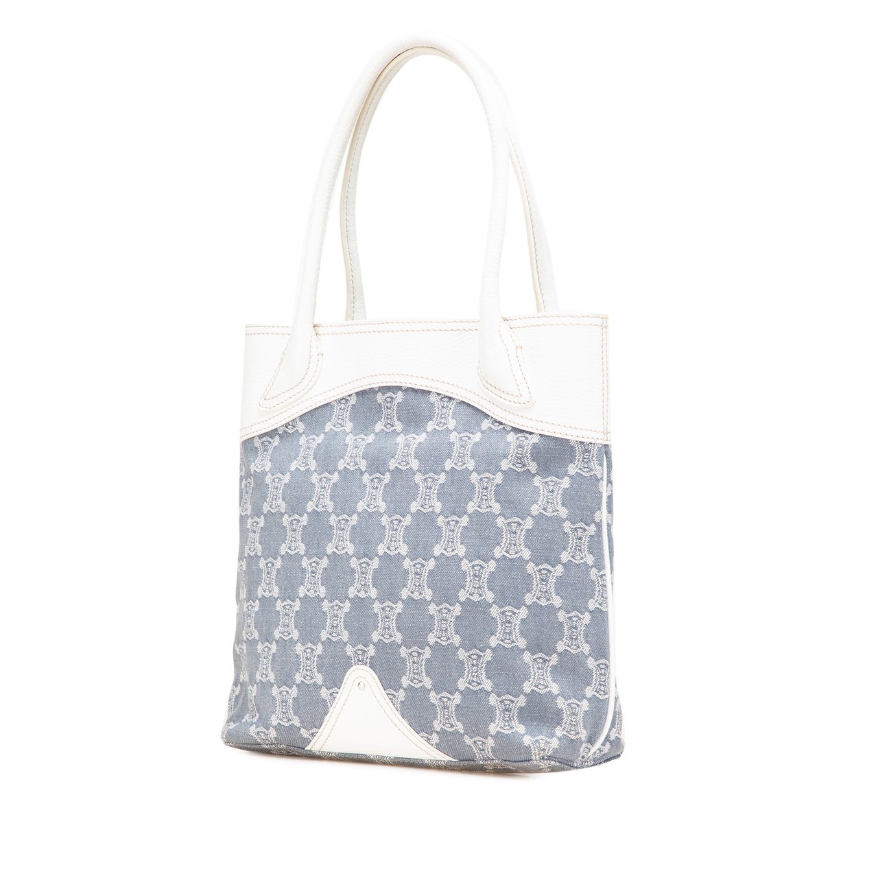 Celine Macadam Denim Tote Blauw