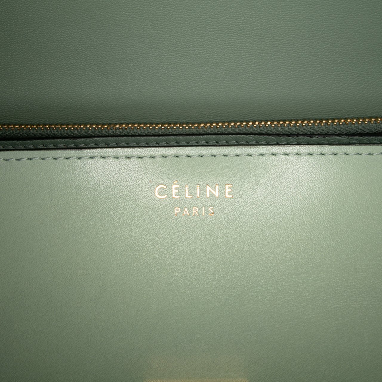 Celine Medium Calfskin Classic Box Groen