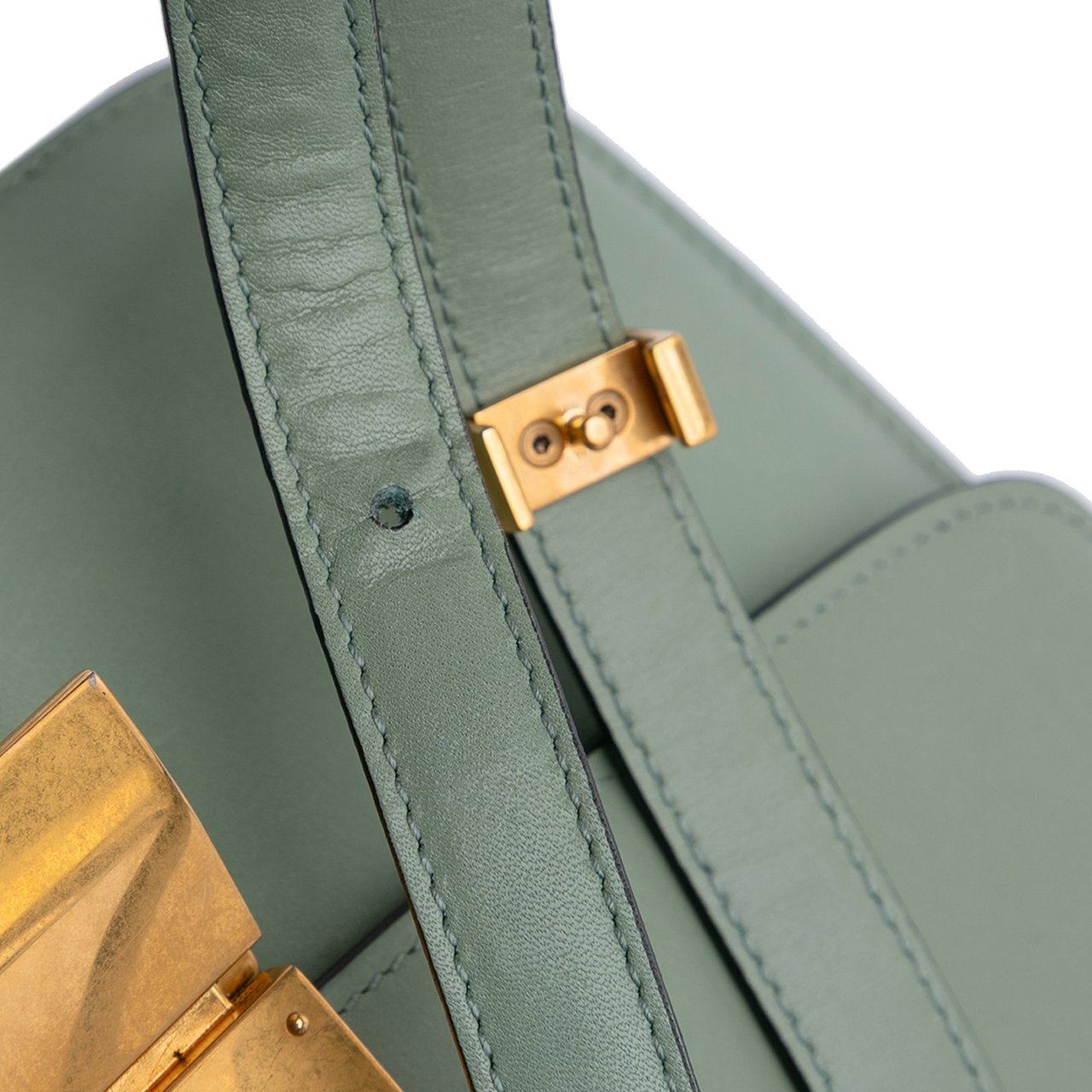 Celine Medium Calfskin Classic Box Groen