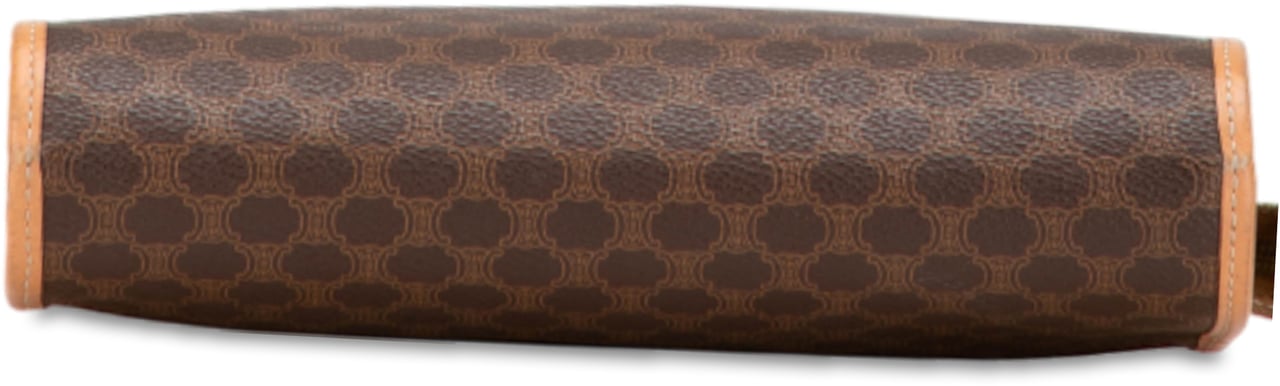Celine Macadam Coated Canvas Clutch Bruin