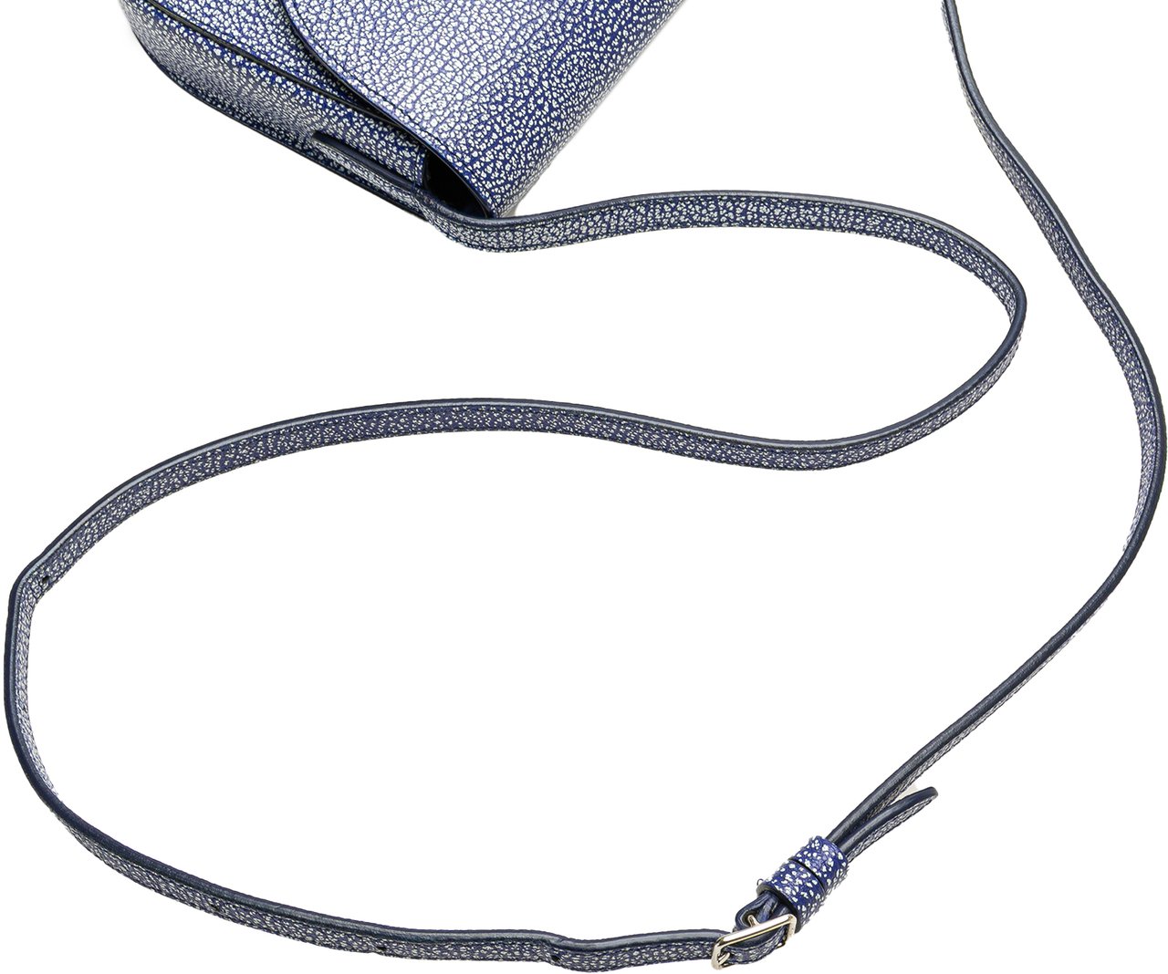 Celine Small Goatskin Trotteur Crossbody Blauw