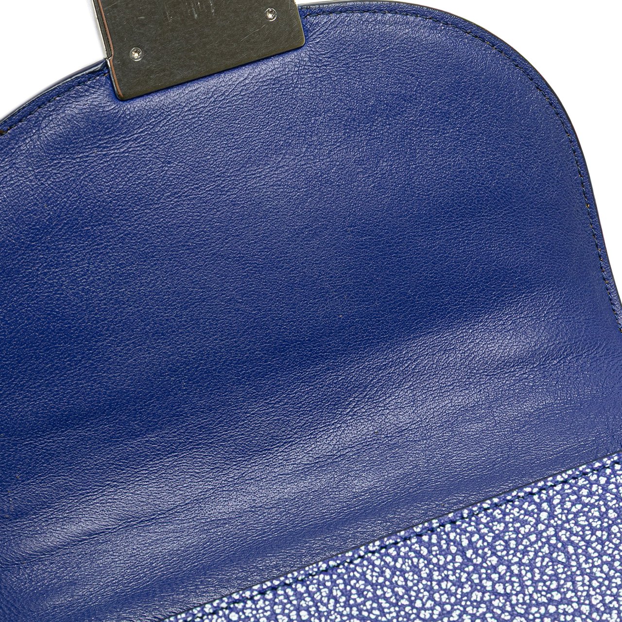 Celine Small Goatskin Trotteur Crossbody Blauw