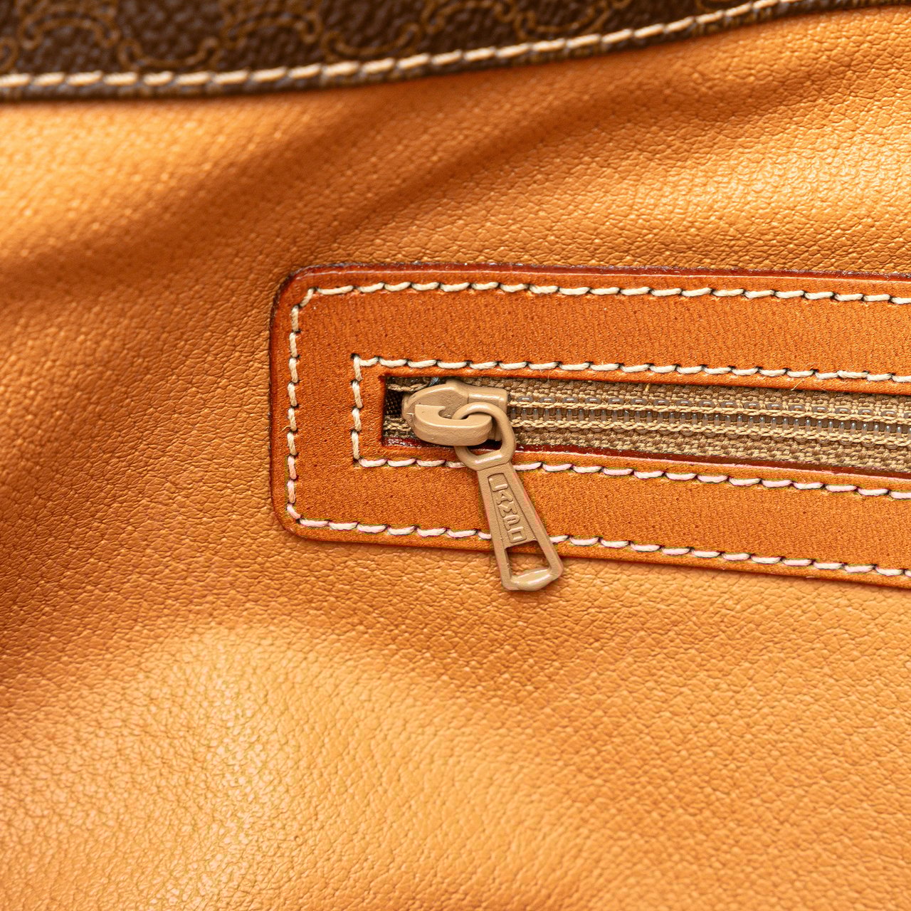 Celine Macadam Coated Canvas Tote Bruin