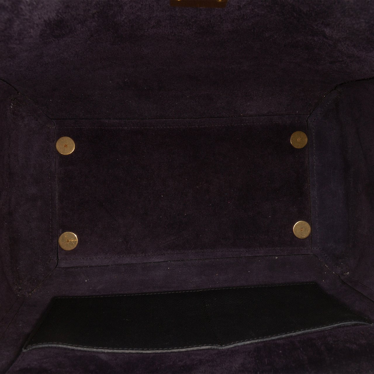 Celine Mini Grained Calfskin Belt Satchel Zwart