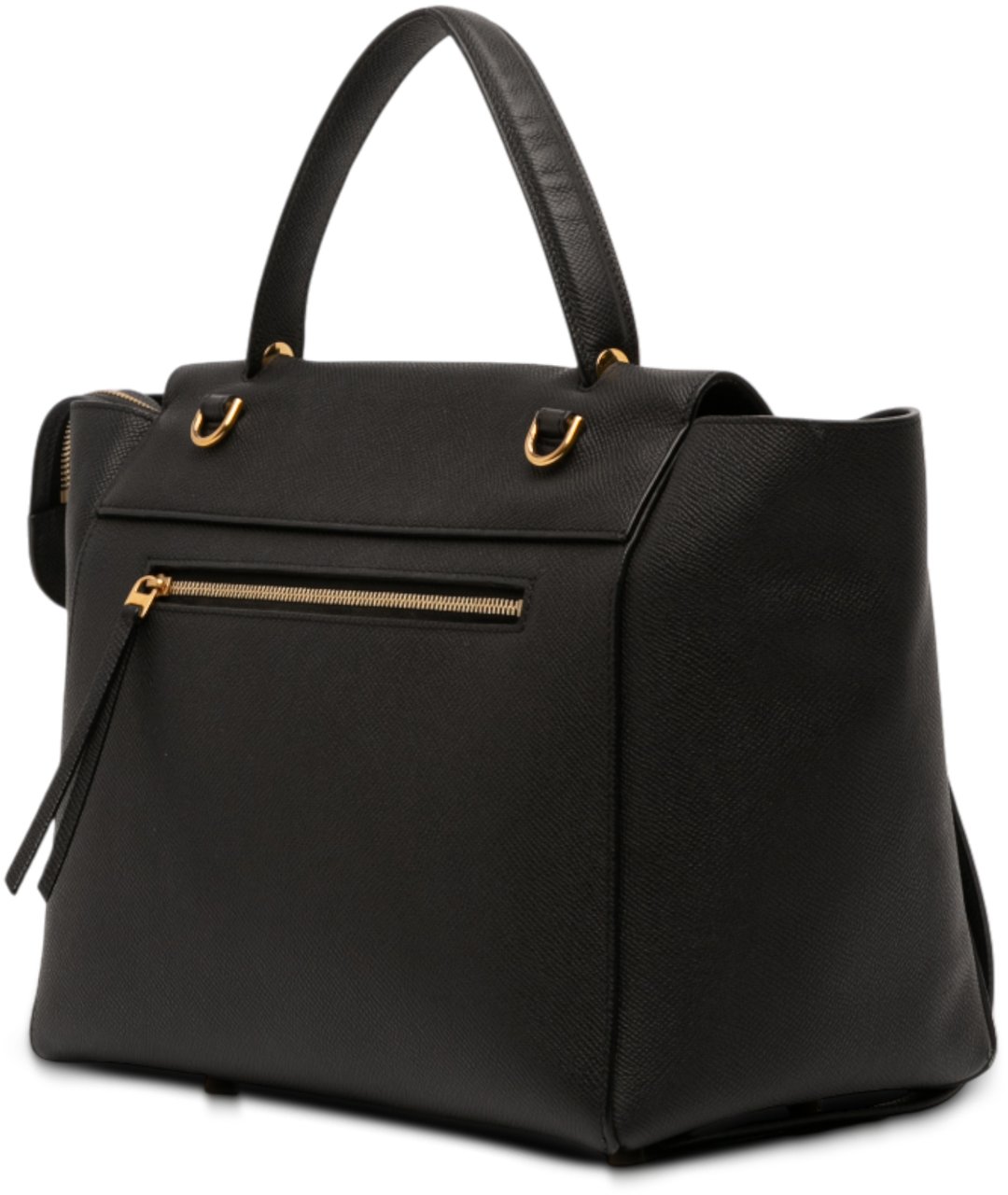 Celine Mini Grained Calfskin Belt Satchel Zwart