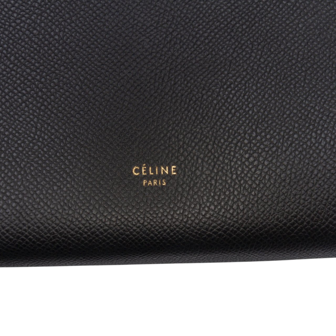 Celine Mini Grained Calfskin Belt Satchel Zwart