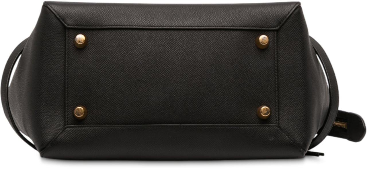 Celine Mini Grained Calfskin Belt Satchel Zwart