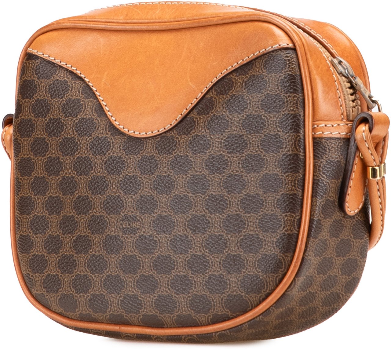 Celine Macadam Coated Canvas Crossbody Bruin