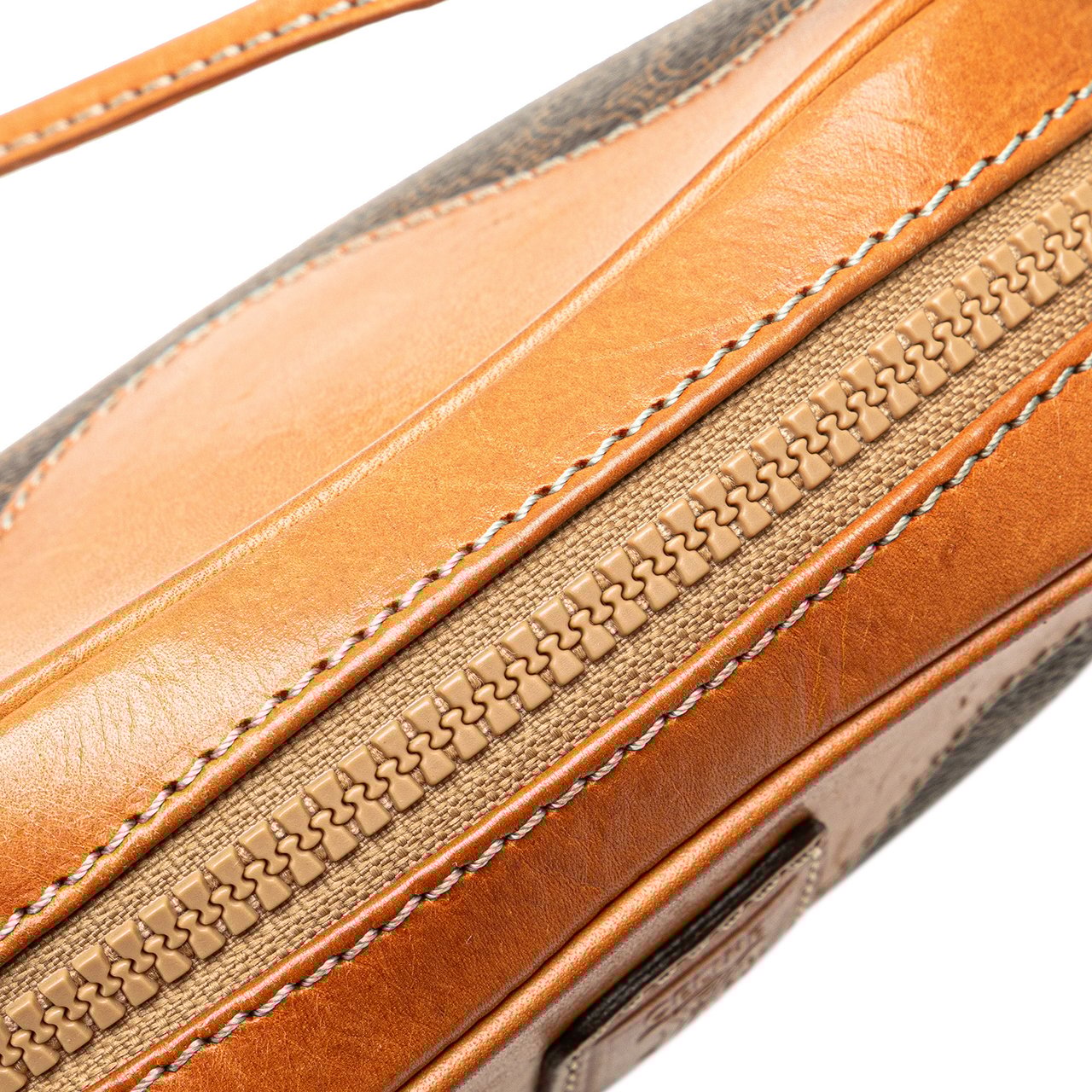 Celine Macadam Coated Canvas Crossbody Bruin