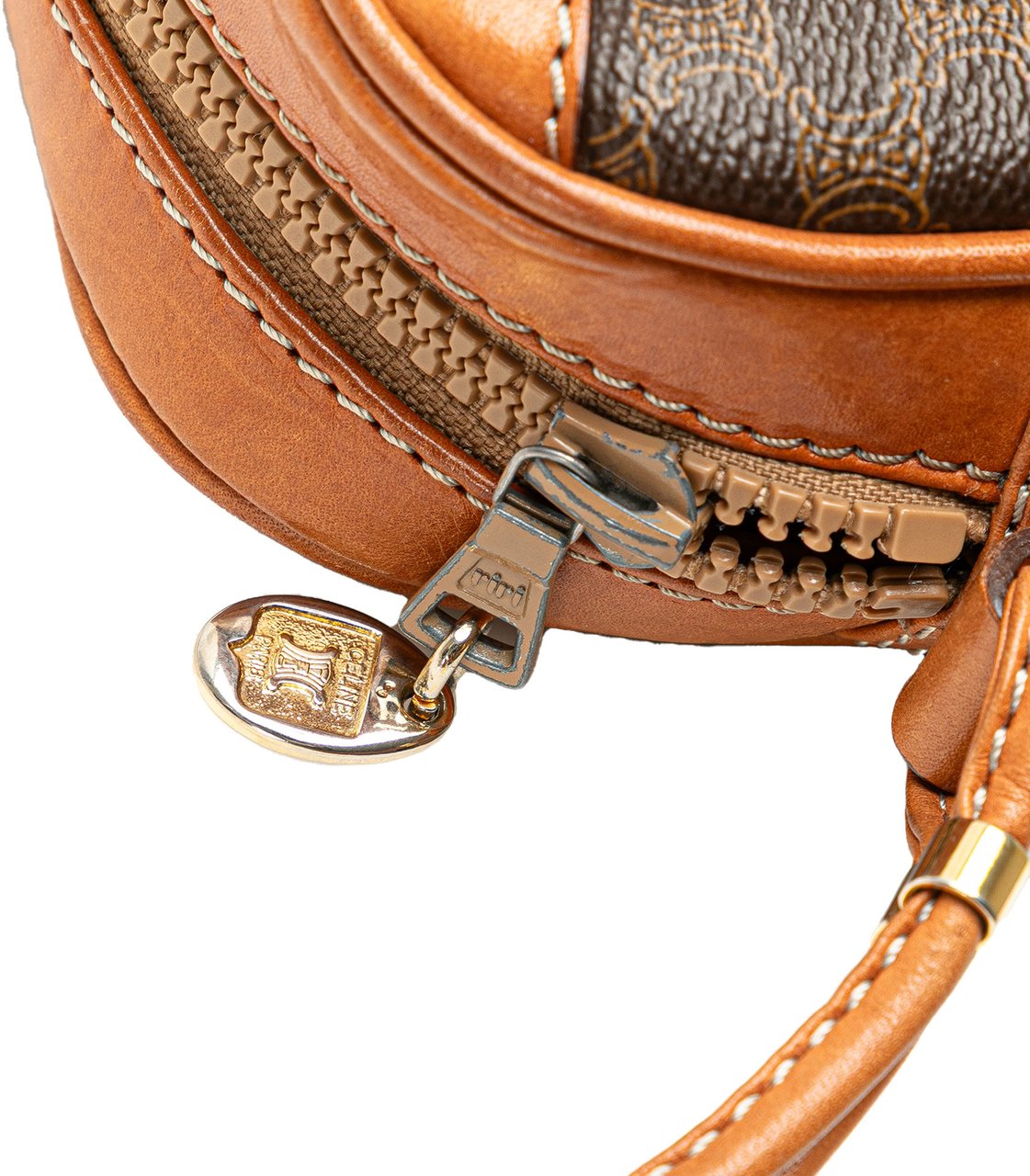 Celine Macadam Coated Canvas Crossbody Bruin