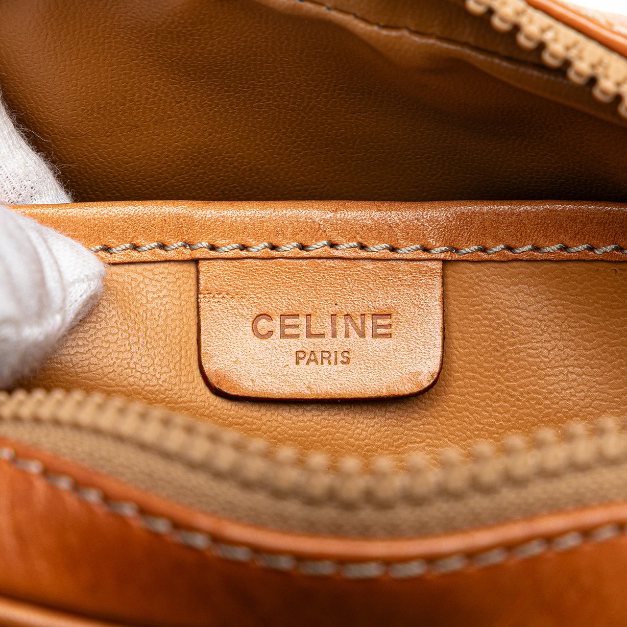 Celine Macadam Coated Canvas Crossbody Bruin
