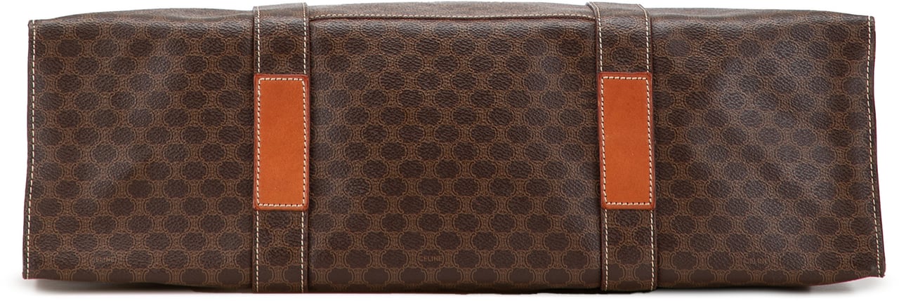 Celine Macadam Coated Canvas Tote Bruin