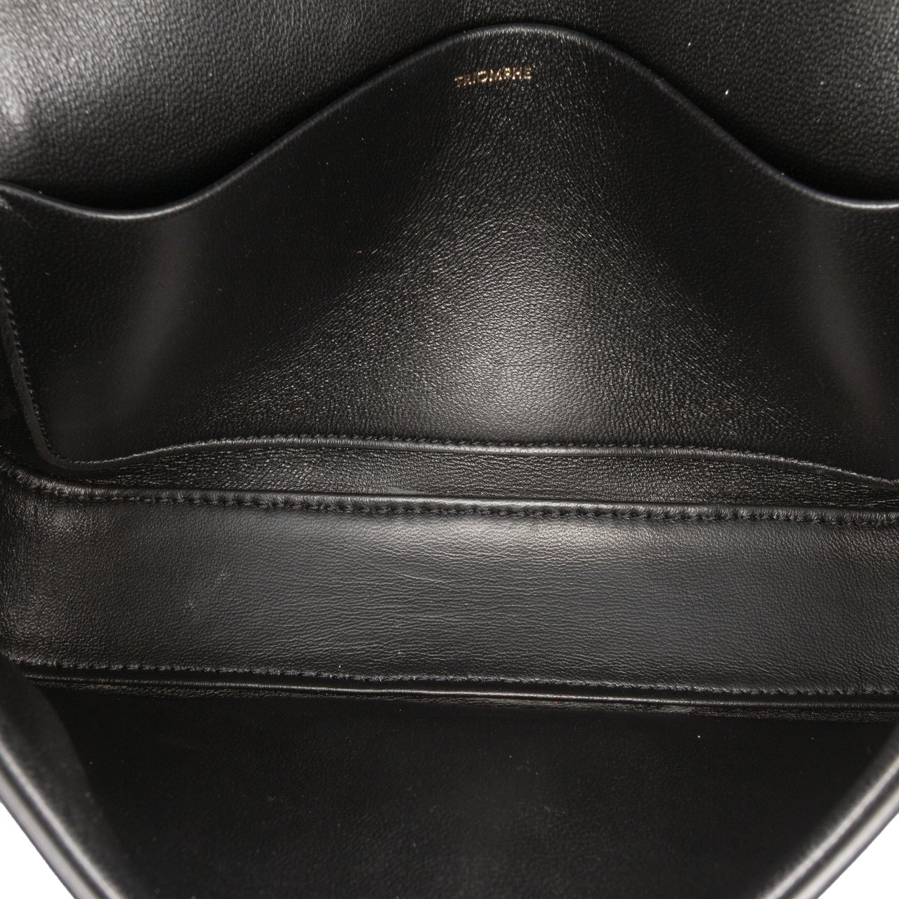Celine Shiny Calfskin Claude Shoulder Bag Zwart