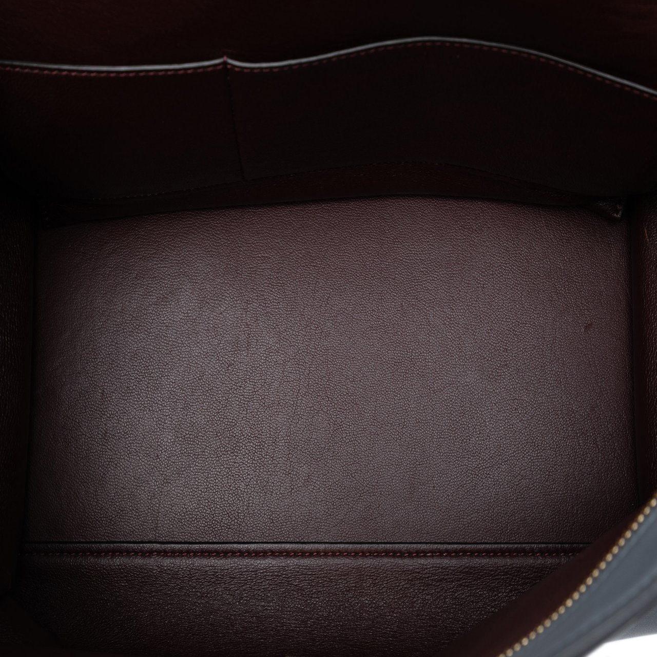 Celine Medium Tricolor Calfskin and Suede Trapeze Satchel Grijs