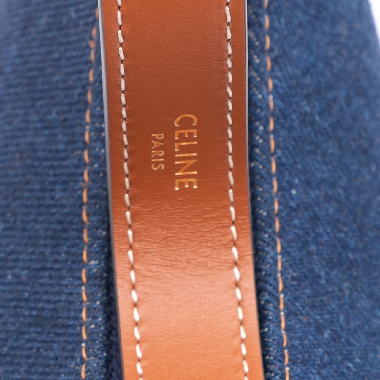 Celine Denim Ava Shoulder Bag Blauw