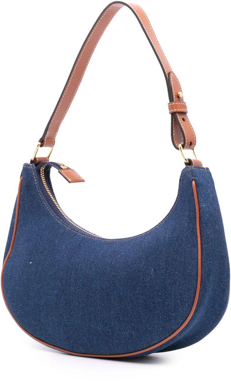 Celine Denim Ava Shoulder Bag Blauw