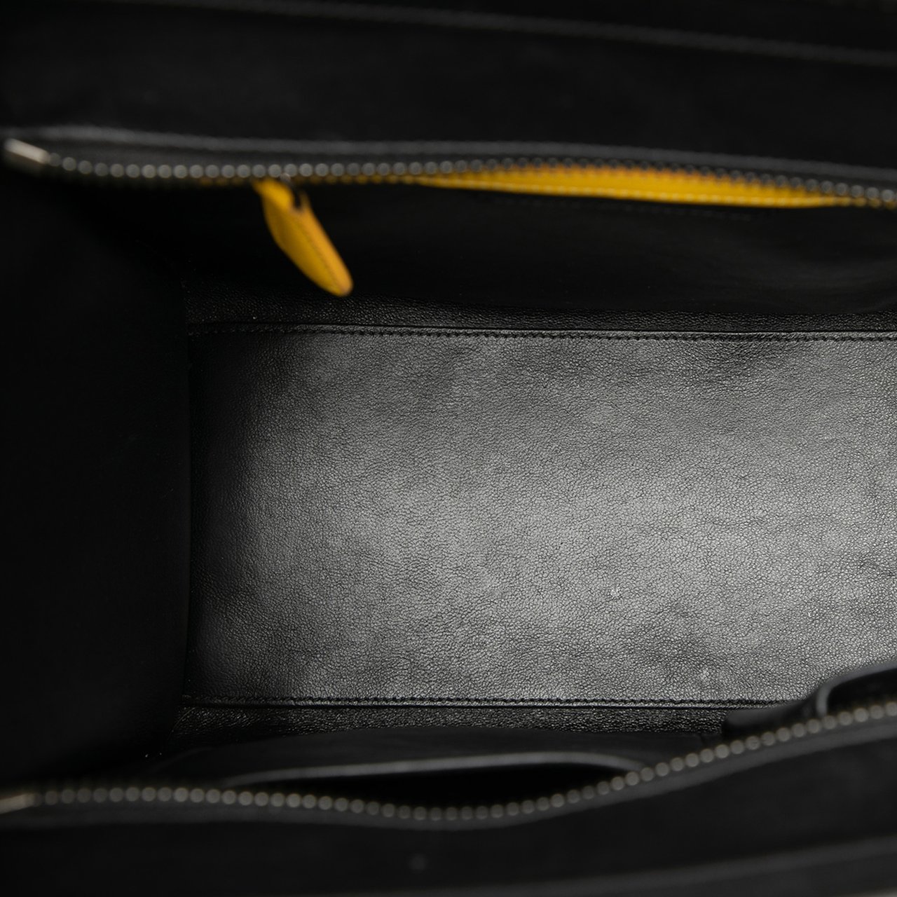 Celine Micro Tricolor Canvas and Leather Luggage Tote Bruin