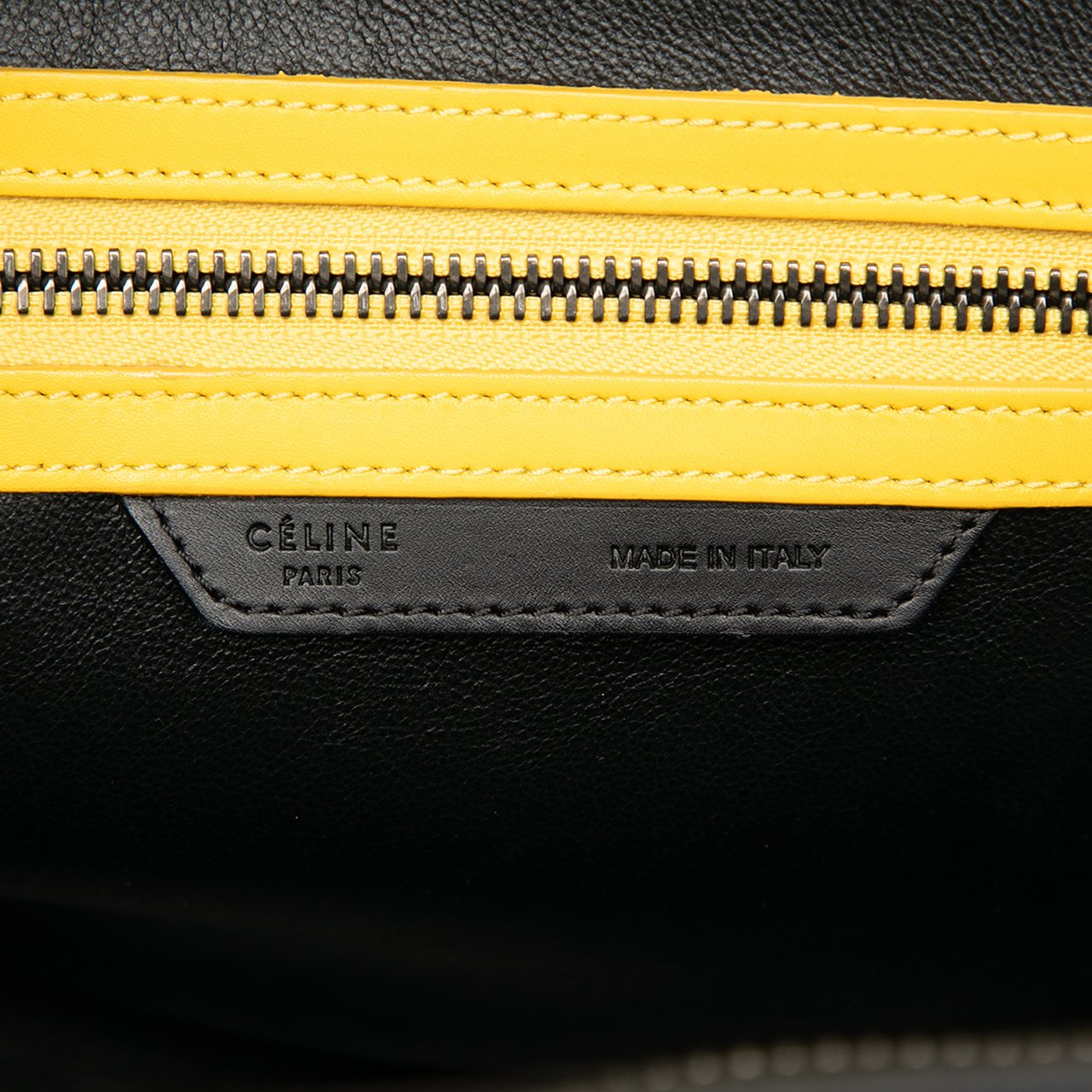 Celine Micro Tricolor Canvas and Leather Luggage Tote Bruin