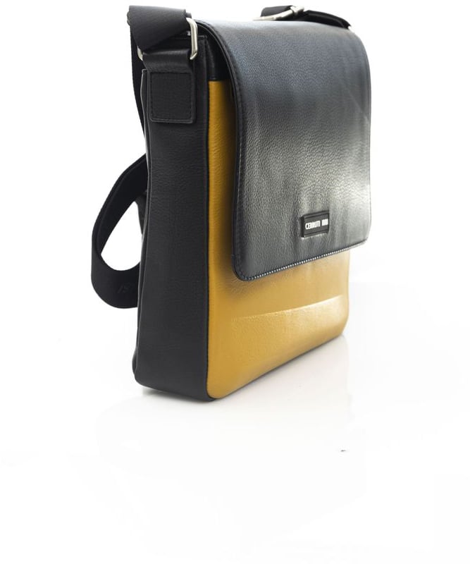 Cerruti 1881 Yellow Leather Women Crossbody Geel